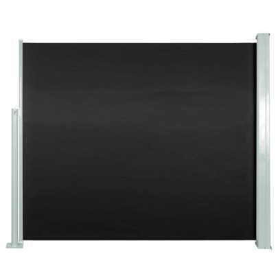Copertină laterală retractabilă - negru - 120x300 cm