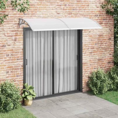 Copertină de ușă - gri - 240 x 100 cm - PC