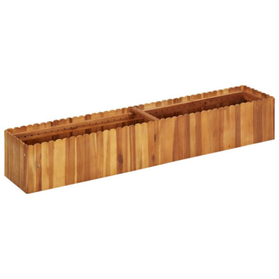 Strat înălțat de grădină - 150x30x25 cm - lemn masiv de acacia