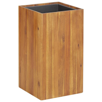 Strat înălțat de grădină - 33,5x33,5x60 cm - lemn masiv de acacia