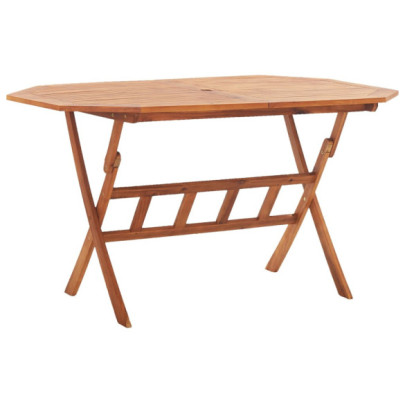 Masă de grădină pliabilă - 135x85x75 cm - lemn masiv de acacia