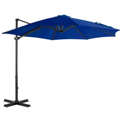 Umbrelă în consolă - stâlp din aluminiu - albastru azur - 300 cm