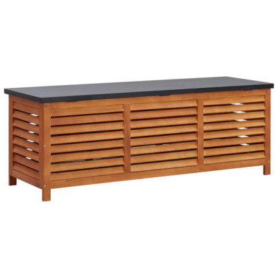 Ladă depozitare grădină - 150x50x55 cm - lemn masiv de eucalipt