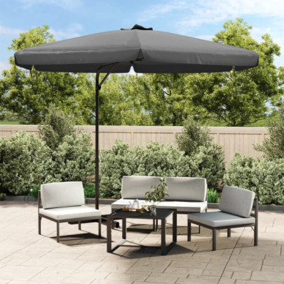 Umbrelă de soare de exterior - stâlp din oțel - antracit - 300 cm