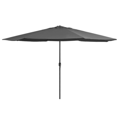 Umbrelă de soare de grădină - stâlp metalic - antracit - 390 cm