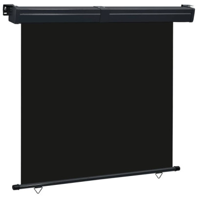Copertină laterală de balcon - negru - 165 x 250 cm
