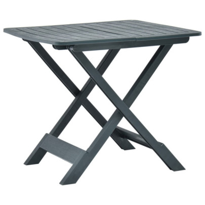Masă de grădină pliabilă - verde - 79 x 72 x 70 cm - plastic