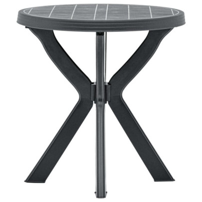Masă de bistro - antracit - Ø70 cm - plastic