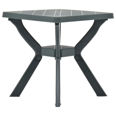 Masă de bistro - verde - 70x70x72 cm - plastic