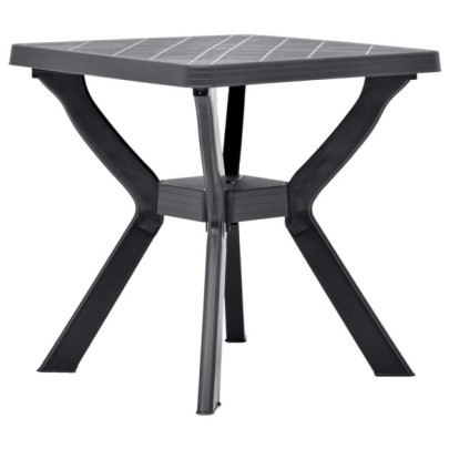 Masă de bistro - antracit - 70 x 70 x 72 cm - plastic