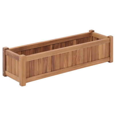 Strat înălțat - 100x30x25 cm - lemn masiv de tec