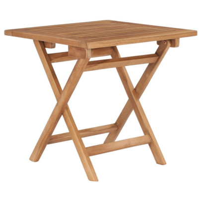 Masă de grădină pliabilă - 45 x 45 x 45 cm - lemn masiv de tec