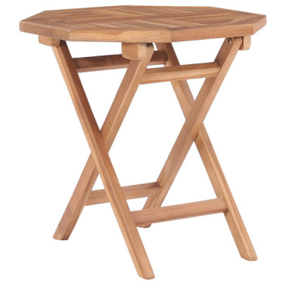Masă de grădină pliabilă - 45 x 45 x 45 cm - lemn masiv de tec