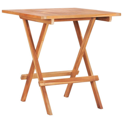 Masă de bistro pliabilă - 60 x 60 x 65 cm - lemn masiv de tec