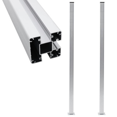 Stâlpi de gard - 2 buc. - 185 cm - aluminiu