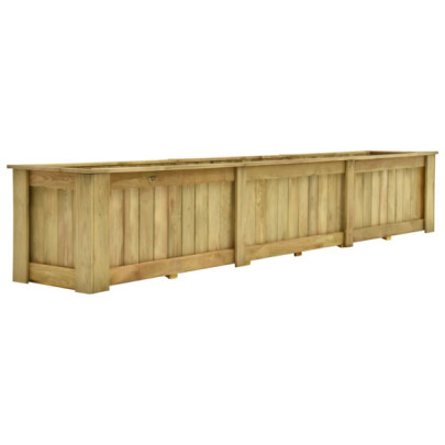 Jardinieră înaltă - 291 x 50 x 50 cm - lemn de pin tratat