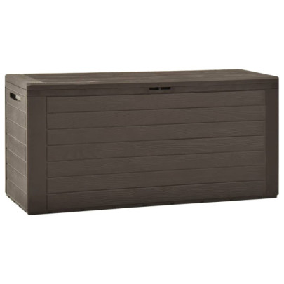 Ladă de depozitare pentru grădină - maro - 116 x 44 x 55 cm