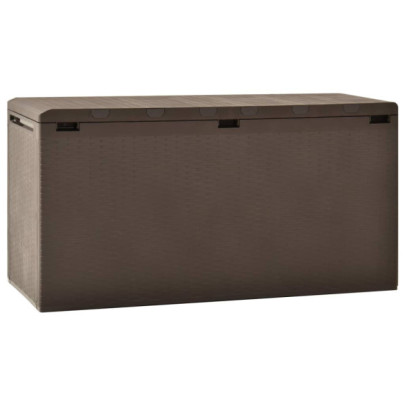 Ladă de depozitare pentru grădină - maro - 114 x 47 x 60 cm