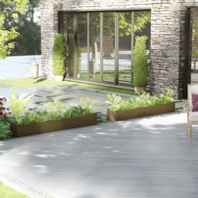 Jardiniere grădină 2 buc. maro miere 200x31x31cm lemn masiv pin