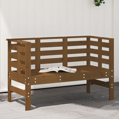 Bancă de grădină - maro miere - 111,5x53x71 cm - lemn masiv pin