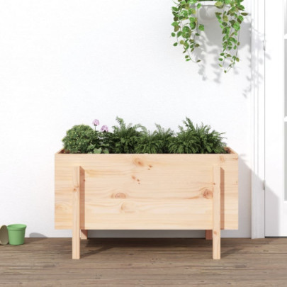 Strat înălțat de grădină - 101x50x57 cm - lemn masiv de pin