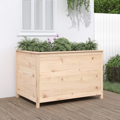 Strat înălțat de grădină - 119,5x82,5x78 cm - lemn masiv de pin