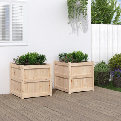 Jardiniere de grădină - 2 buc. - lemn masiv de pin