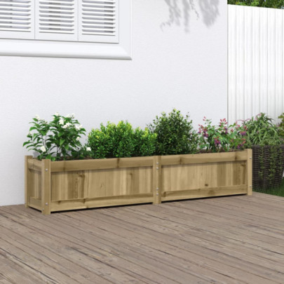 Jardinieră de grădină - 150x31x31 cm - lemn de pin tratat