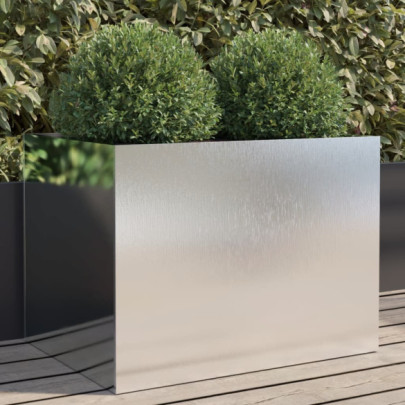 Jardinieră - argintiu - 62x47x46 cm - oțel inoxidabil