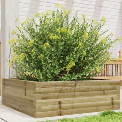 Jardinieră de grădină - 70x70x23 cm - lemn de pin impregnat