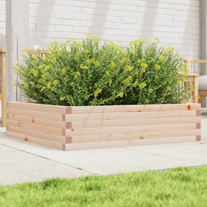 Jardinieră de grădină - 90x90x23 cm - lemn masiv de pin