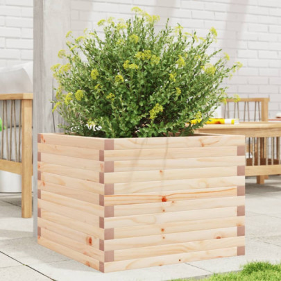 Jardinieră de grădină - 60x60x45,5 cm - lemn masiv de pin