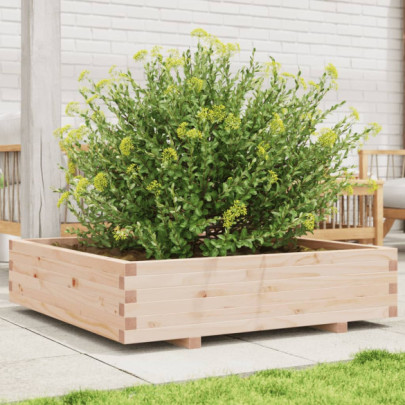 Jardinieră de grădină - 100x100x26,5 cm - lemn masiv de pin