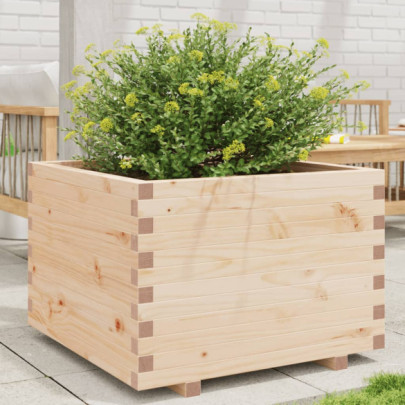 Jardinieră de grădină - 70x70x49,5 cm - lemn masiv de pin