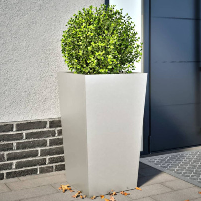 Jardiniere grădină - 2 buc. - 45x45x75 cm - oțel inoxidabil