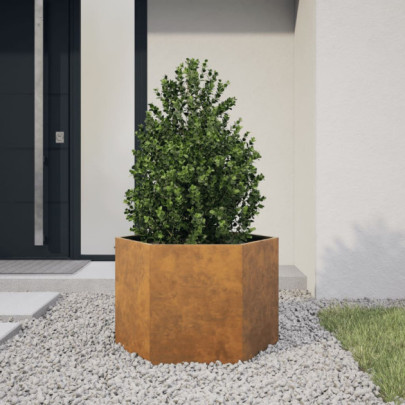 Jardinieră de grădină 69x60x45 cm oțel de intemperii