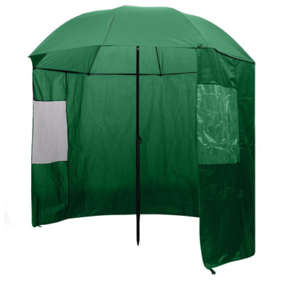 Umbrelă pentru pescuit - verde - 240x210 cm