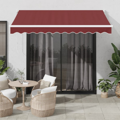 Copertina retractabilă automat - vișiniu - 300x250 cm