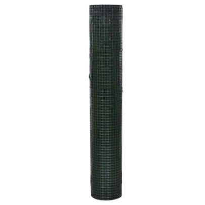 Plasă de sârmă găini - verde - 1 x 25 m - oțel galvanizat