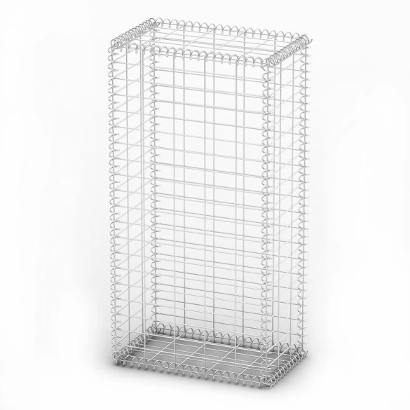 Coș gabion cu capace - sârmă galvanizată - 100 x 50 x 30 cm