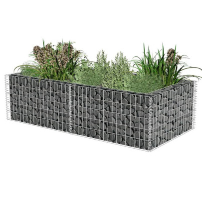 Jardinieră gabion - 180 x 90 x 50 cm - oțel galvanizat