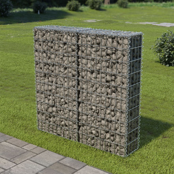 Perete gabion cu capace - oțel galvanizat - 100 x 20 x 100 cm