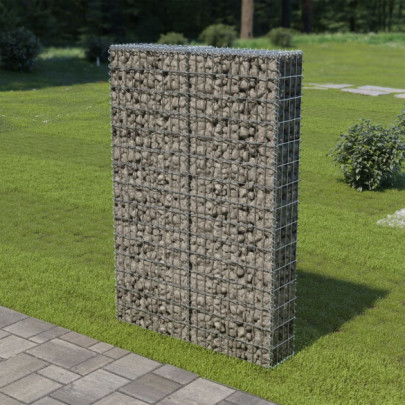 Perete gabion cu capace - 100 x 20 x 150 cm - oțel galvanizat