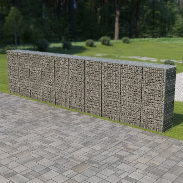 Perete gabion cu capace - 600 x 50 x 150 cm - oțel galvanizat