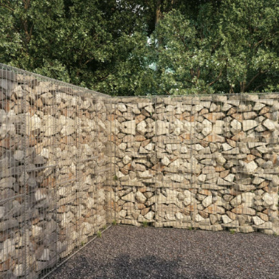 Perete gabion cu capace - 300 x 50 x 200 cm - oțel galvanizat