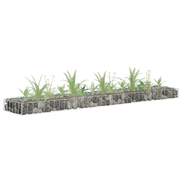 Strat înălțat gabion - 180x30x10 cm - oțel galvanizat