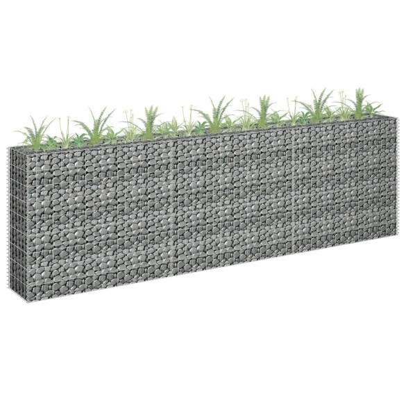 Strat înălțat gabion - 270 x 30 x 90 cm - oțel galvanizat