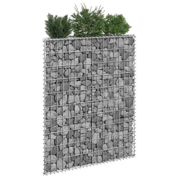 Strat înălțat gabion trapez - 80x20x100 cm - oțel galvanizat