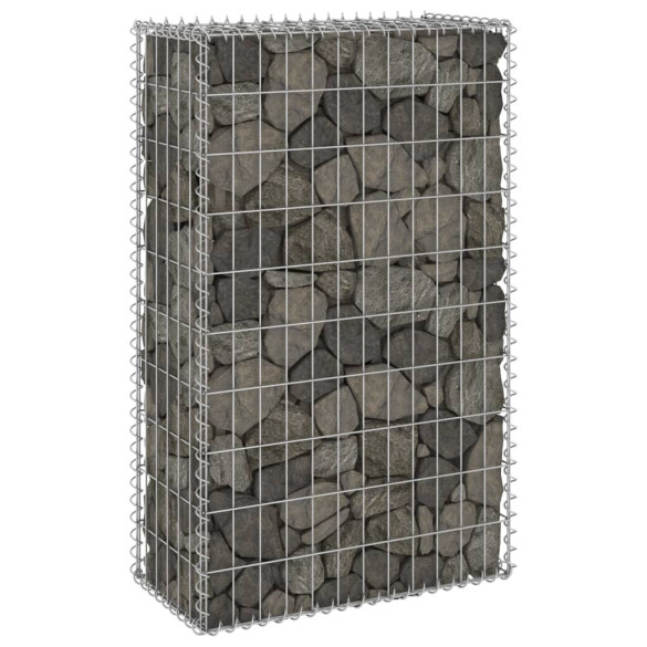 Perete gabion cu capace - 60 x 30 x 100 cm - oțel galvanizat