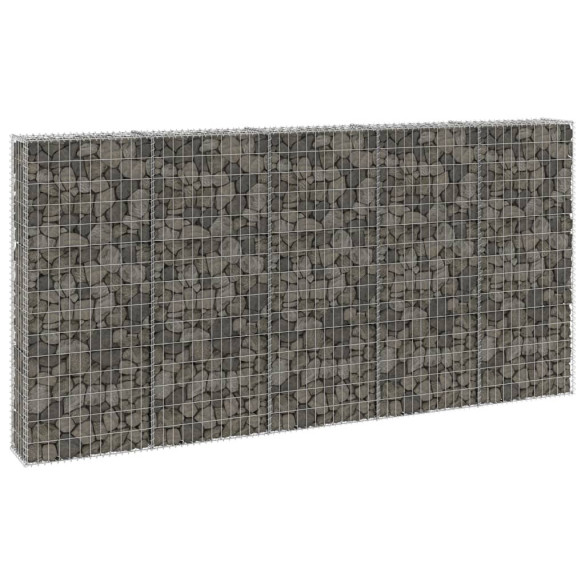 Perete gabion cu capace - 300 x 30 x 150 cm - oțel galvanizat